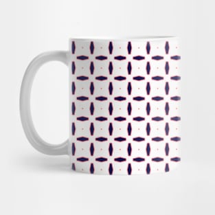 White Symmetric Splendor Geometric Pattern Mug